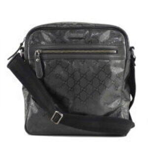 Gucci GG Imprime coated canvas messenger bag black